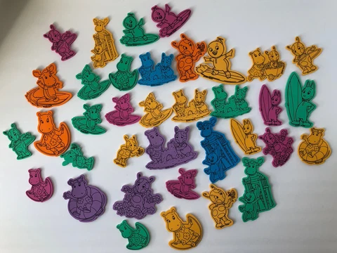 Backyardigans Foam Sticky Pieces Lot Of 36 Total 2006 Viacom Cover