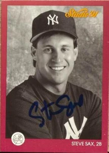 Steve Sax Autographed 1991 Studio #100 - Picture 1 of 1