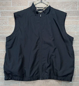 Greg Norman Golf Weste XXL schwarz ärmellos Full Zip Shark Logo Windbreaker - Bild 1 von 5