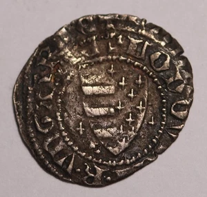HUNGARY  Louis (Lajos) I ( 1342–1382) Silver Denar - Bild 1 von 2
