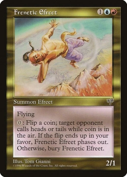 Magic The Gathering MTG FRENETIC EFREET Mirage NM Near Mint - Image 1 of 1