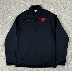 SMU Mustangs Basketball Sweatshirt Herren klein schwarz 1/4 Reißverschluss Teamplayer ausgestellt - Bild 1 von 8