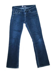 KUT from the Kloth Womens Jeans Size 4  Flare Leg Low Rise Blue Denim Casual - Picture 1 of 10