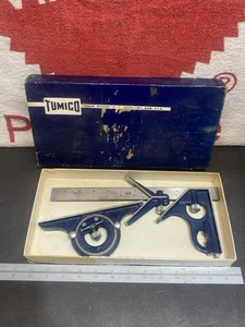 Tumico Set Quadrato Combinato con Righello 12" n. 3034-12" Vintage US Navy - Foto 1 di 7