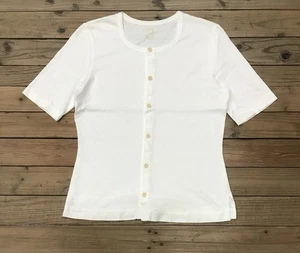45rpm Shirt Top Size 3 Womens White Button Japan Made - Picture 1 of 5