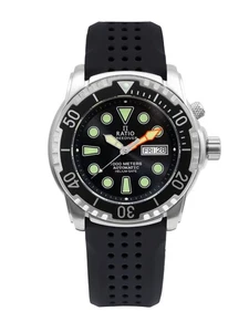 Reloj de buceo Ratio FreeDiver automático esfera negra para hombre 1068HA90-34VA-BLK-V02 - Imagen 1 de 5