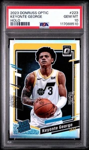 2023 Donruss Optic #223 Keyonte George Rookie HOLO PSA 10 - Picture 1 of 2