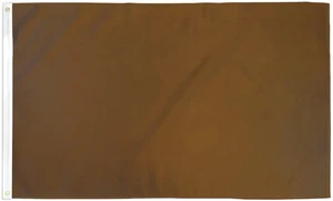 Brown Solid Color 2x3ft Blank Poly Flag for Sublimation, Crafts, Events - Picture 1 of 3