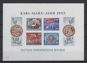 (WH23594) GDR/DDR - 1953, MI BLOCK 9B, MNH, CV €100, SEE SCANS - Picture 1 of 2