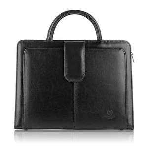 DAMEN AKTENTASCHE LEDER HANDTASCHE PAOLO PERUZZI BERGAMO 168-BL - Bild 1 von 21