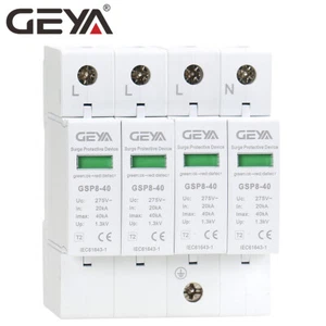 SPD Surge Protector Protective Device AC 40kA 4P 270V 385V 440V Surge Arrester - Picture 1 of 15