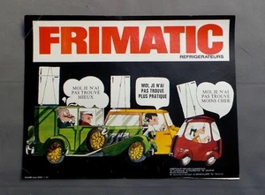 PUB WERBUNG ALTE ADVERT CLIPPING 040717 / KÜHLSCHRÄNKE FRIMATIC PRAKTISCH - Bild 1 von 1