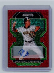 2022 Panini Prizm Draft Picks #PDP198 Demetrio Crisantes Autograph Blue #/99 - Picture 1 of 2
