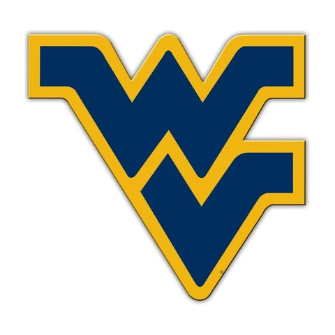 West Virginia Mountaineers NCAA  12" Logo Team Magnet Cover
