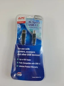 APC HI-Speed USB 2.0 Certified Device Cable 6 ft/1.8m USB A To USB B - NEW! - Picture 1 of 4