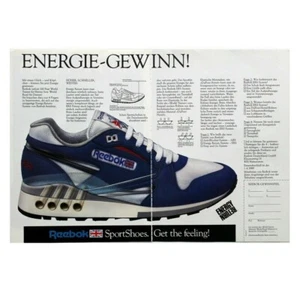 Vintage 1989 Reebok ERS sneakers poster print ad advertising kicks shoes 80s - Picture 1 of 4