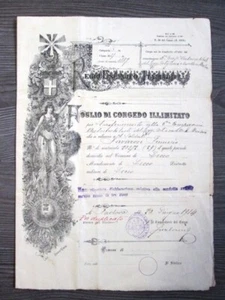 Congé Illimité - RÉGIO ESERCITO - District Militaire de Lecco Année 1914 - Bild 1 von 3