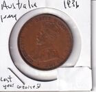 1936 Australia 1 penny. King George V World Coins.