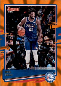 2020-21 Donruss Holo Orange Laser #71 Joel Embiid