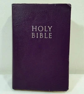 KJV Gift & Award Bibel lila Leder Hardcover überarbeitete Ausgabe 2002 Zondervan - Bild 1 von 9