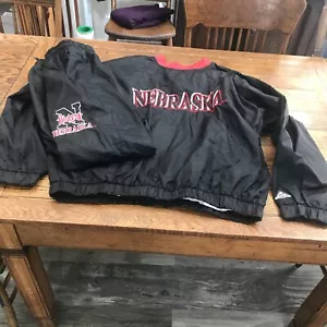 Vtg Nebraska Huskers Genuine Stuff Collegiate 1/4 Zipup Pullover XL & Pants M - Picture 1 of 9