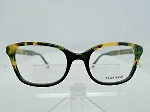 VERA WANG V 371 (BK) Black /Tokyo Tort 50 X 18 138 mm w/Case Eyeglass Frame - Picture 1 of 8
