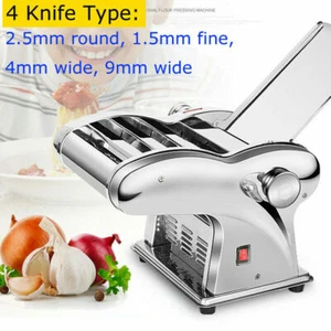 110V Electric Noodles Machine Spaghetti Pasta Maker Roller with 4 Knives - Picture 1 of 6