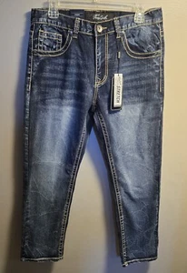 true luck jeans Classic Stretch Straight Cut Blue New Condition - Picture 1 of 5