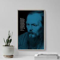 INSPIRATIONAL quote poster FYODOR DOSTOYEVSKY russian author 24X36 BEAUTY
