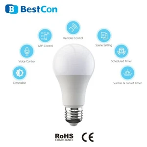 BROADLINK Bestcon LB1 Wi-Fi Smart Bulb Dimmable E27 Light for SMART HOME works - Picture 1 of 10