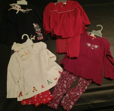 NIÑAS 3T GYMBOREE COLUMPIO TOP LEGGING CONJUNTOS GATOS VACACIONES AZÚCAR ESPECIAS HABITACIÓN JARDÍN  Foto 1 de 3