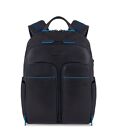 Piquadro B2 Revamp Backpack Medium Port PC 14 ", Blue Leather CA5574B2V.BLU