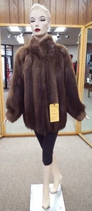 Natural Letout Biberfell 29" Jacke - Größe 14 - Bild 1 von 5