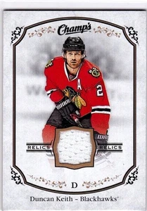 CAMISETA USADA DE JUEGO DE RELIQUIAS DE CAMPEÓN DE LA CUBIERTA SUPERIOR DUNCAN KEITH 2015-16 - Imagen 1 de 1