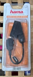 HAMA ADAPTER FOR SAMSUNG LED TV SAMSUNG TO SCART 75 122246 NEW - Picture 1 of 2
