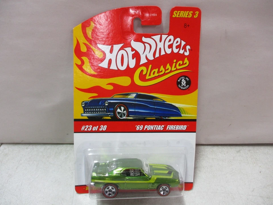 Hot Wheels Classics Rel 3 Purple Passion Green With Flames Car #18 of 30