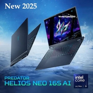 Acer Predator Helios Neo 16S AI 16" 2.5K OLED 240Hz Intel Ultra9 32G 1TB RTX5060 - Picture 1 of 1