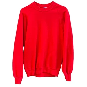Vintage Jerzees rotes Sweatshirt mit Rundhalsausschnitt Größe Medium hergestellt in den USA - Bild 1 von 4