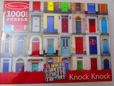 Melissa & Doug Knock Knock Front Doors 1000 Piece Jigsaw Puzzle - Image 1 of 4
