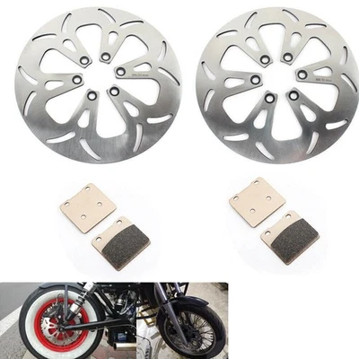 Rotores e pastilhas de freio dianteiro traseiro Intruder 1400 para Suzuki VS1400GL VS1400GLP 87-04 - Imagem 1 de 4