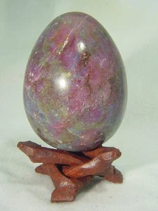 ABERW Naturheilrubin in Kyanit 2 1/2" Ei Lapidar Wicca 3174B - Bild 1 von 1