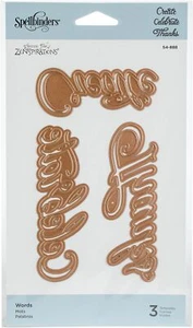 Spellbinders S4-888 Zenspirations Dies Joanne Fink Create Celebrate and Thanks - Picture 1 of 1
