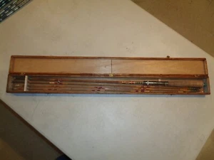 VINTAGE 5 piece SPLIT BAMBOO FLY FISHING ROD KIT TOKYO, Japan - Picture 1 of 13