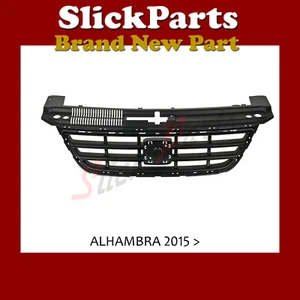 SEAT ALHAMBRA GRILLE 2015 2016 2017 2018 2019 2010 NO BADGE NO CHROME TRIM - Picture 1 of 1