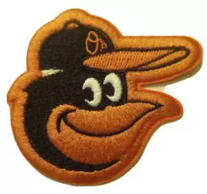 Baltimore Orioles~Cartoon Logo~Embroidered PATCH~2 5/8" x 2 3/8"~Iron Sew~MLB - Picture 1 of 1