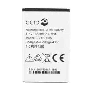 Oryginalna bateria DORO DBO-1000A DO DORO 3,7V 1372 / 2404 / 1370 1000mAh - Zdjęcie 1 z 3