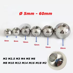 Edelstahl Stahlkugeln Mit Halbgewinde Gewinde Kugellager Kugeln Ø5~60mm丨M2 ~ M20 - Bild 1 von 9