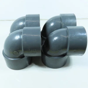 Nibco 3" 90 Degree Threaded Elbow FNPT SCH80 PVCI Pipe Fitting Lot of 4 - Picture 1 of 4