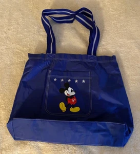 Disney Sequin Mickey Mouse Large Tote Bag w/ Pockets Carry On - Picture 1 of 8