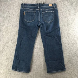 Paige Jeans Womens Size 32 Premium Denim Hollywood Hills Classic Rise Boot Crop - Picture 1 of 13